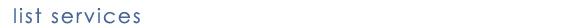 list services page title