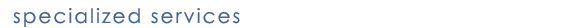specialized services page title